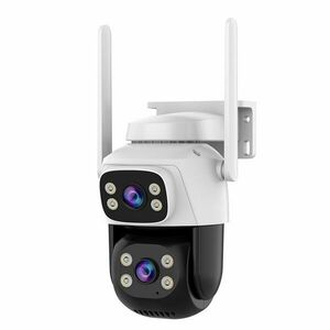 Camera supraveghere Speed Dome Wi-Fi PT Vstarcam Dual Lens C622DR, 1+1 MP, 4 mm, microfon si difuzor, slot card, smart tracking, detectie umana, night vision 30 m, 5x, alarma imagine