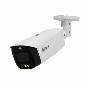 Camera supraveghere exterior IP cu iluminare duala Dahua WizSense IPC-HFW3849T1-AS-PV-S5, 8 MP, IR/lumina alba 30 m, 2.8 mm, slot card, microfon si difuzor, PoE imagine