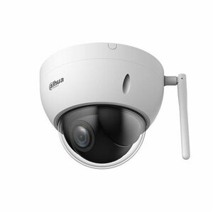 Camera supraveghere IP Dome PTZ Dahua Starlight SD22404DB-GNY-W, 4 MP, 2.8 - 12 mm, Wi-Fi, slot card, suport detectie faciala, zoom optic 4x imagine