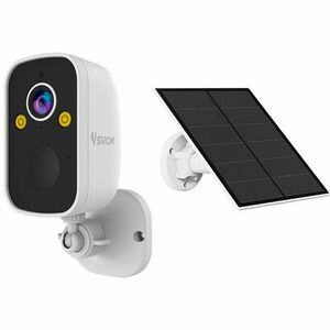 Camera supraveghere wireless GSM 4G cu panou solar Vstarcam Full Color BG55, 2K, 2.8 mm, detectie miscare, night vision, 5000mAh, microfon si difuzor, slot card, PIR, IP66 imagine