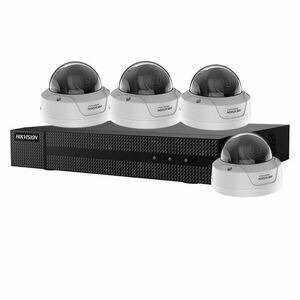 Sistem supraveghere IP interior basic Hikvision Hiwatch HW-IP-4INTIR30-2MP, 4 camere, 2 MP, IR 30 m, 2.8 mm, PoE imagine