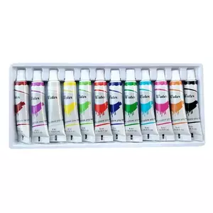 Acuarele tempera, 12 culori, 9 ml/culoare, Water Color imagine