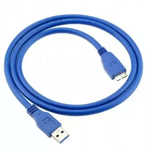 Cablu USB 3.0 A la micro B, transfer date 5 GB/s, lungime 50 cm, bleumarin imagine