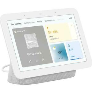 Boxa inteligenta Google Nest Hub 2, ecran 7inch, Bluetooth, WiFi, Control vocal, Asistenta vocala (Alb) imagine