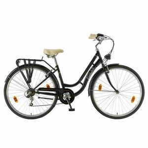 Bicicleta Oras Polar Grazia Retro 6s, M, 28inch, Frane V-Brake, 6 viteze (Negru/Albastru) imagine