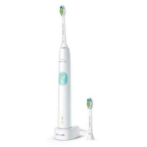 Periuta de dinti electrica Philips Sonicare 4300 ProtectiveClean, 62000 miscari/min, Senzor presiune, Program Cleaning/Polishing, 2 capete (Alb/Verde) imagine