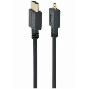 Cablu video Gembird adaptor HDMI (T) la Micro-HDMI (T), 3m, conectori auriti, Negru, CC-HDMID-10 imagine