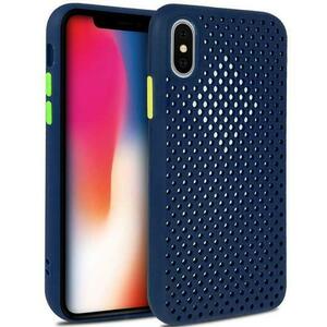 Protectie Spate Lemontti Bubble LEMHBIPHXSABS pentru Apple iPhone X / XS (Albastru) imagine