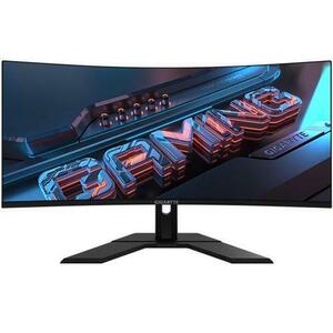 Monitor Gaming VA LED Gigabyte 34inch GS34WQC, WQHD (3440 x 1440), HDMI, DisplayPort, Ecran curbat, 135 Hz, 1 ms (Negru) imagine