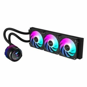 Cooler CPU Gigabyte Aorus Waterforce X II 360, iluminare ARGB, 3x 120mm, 2400 rpm, PWM (Negru) imagine