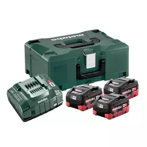 Set de 3 baterii LiHD de 5, 5 LihD 5, 5Ah si incarcator ASC 30-36V in MetaLoc Metabo imagine