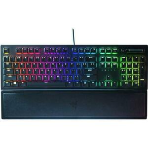 Tastatura gaming mecanica Razer BlackWidow V3, iluminare Chroma RGB, switch Razer Green, US Layout (Negru) imagine