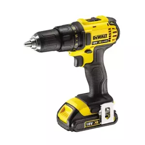 Masina de gaurit si insurubat (bormasina) cu percutie cu acumulator DeWALT DCD776C2-QW, 18 V XR, 42 Nm cuplu maxim, 1500 RPM + acumulator + incarcator + valiza profesionala imagine