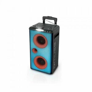 Boxa Bluetooth Party box cu CD MUSE M-1928 DJ, 300 W, Maner telescopic, LED, Microfon cu fir, Negru imagine