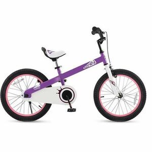 Bicicleta Copii 5-7 ani Royal Baby Honey Children 18inch, Roti 18 Inch, Frana fata C-Break, Frana spate Torpedo, Roti Ajutatoare, Mov imagine