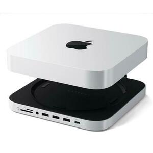 Stand si hub Satechi ST-GMMSHS pentru Mac Mini / Studio cu carcasa SSD NVMe (Argintiu) imagine