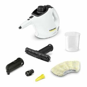 Aparat de curatat cu abur Karcher SC 1 1.516-400.0, 1200 W, 3 bar, Rezervor 0.2L, incalzire 3 minute (Alb/Negru) imagine