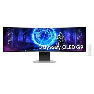 Monitor Gaming OLED Samsung 49inch LS49DG950SUXEN, DQHD (5120 x 1440), HDMI, DisplayPort, Boxe, Ecran curbat, 240 Hz, 0.03 ms (Argintiu) imagine