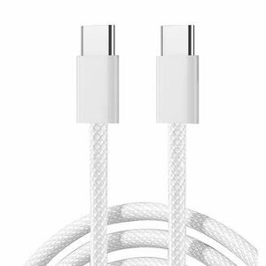 Cablu de date Joyroom S-A45, USB-C - USB-C, 60W, 1m, Alb imagine