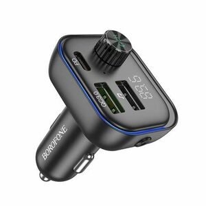 Modulator FM Bluetooth Borofone BC54, 2 x USB-A, 1 x USB-C imagine