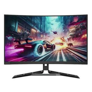 MONITOR Gaming VA LED Lenovo 31.5inch R32QC-30, QHD (2560 x 1440), HDMI, DisplayPort, Ecran curbat, Boxe, 180 Hz, 0.5 ms (Negru) imagine