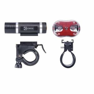 Set lanterna LED frontala bicicleta, lampa spate Emos P3920 imagine