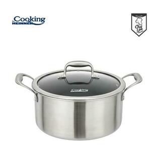 Semioala inox cu capac Heinner HR-MRK-28, 28 x 13 cm, 7 L imagine