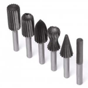 Set de 6 freze pentru metal diferite modele coada de 6mm imagine