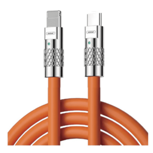 Cablu de incarcare telefon Q SJ980 TypeC la Lightening portocaliu imagine