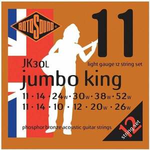 Rotosound JK30L Jumbo King Set de corzi pentru chitară acustică imagine