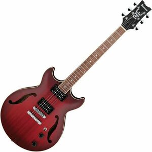 Ibanez AM53-SRF Sunburst Red Flat Chitară semi-acustică imagine