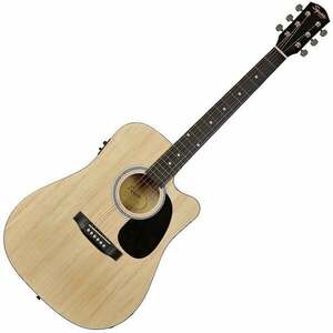 Fender Squier SA-105CE Natural Chitară electro-acustică Dreadnought imagine