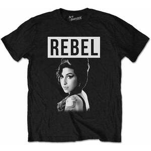 Amy Winehouse Tricou Rebel Unisex Black S imagine