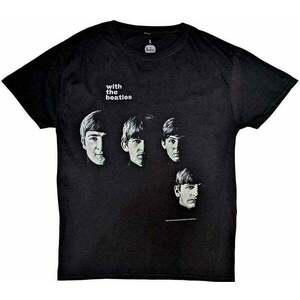 The Beatles Tricou Vintage With The Beatles Unisex Black L imagine