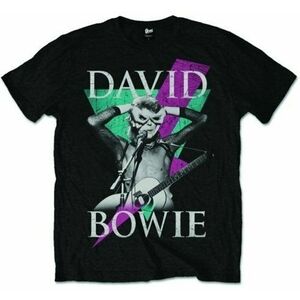 David Bowie Tricou Thunder Unisex Black L imagine