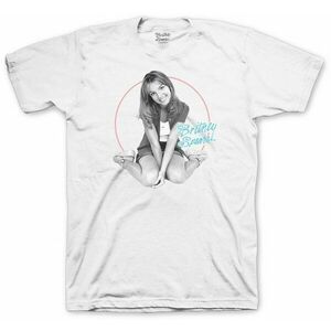 Britney Spears Tricou Classic Circle Unisex White XL imagine