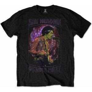 Jimi Hendrix Tricou Purple Haze Frame Unisex Black 2XL imagine