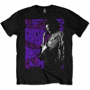 Jimi Hendrix Tricou Purple Haze Unisex Black M imagine