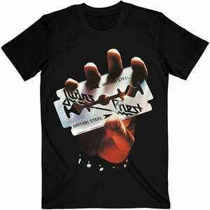 Judas Priest Tricou British Steel Unisex Black L imagine