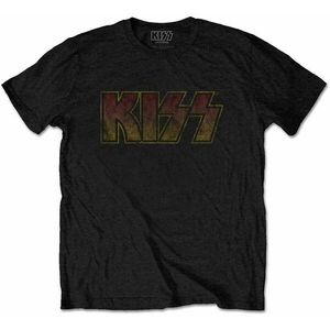 Kiss Tricou Vintage Classic Logo Unisex Black M imagine