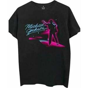 Michael Jackson Tricou Neon Unisex Black L imagine