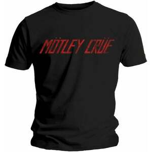 Motley Crue Tricou Distressed Logo Unisex Black M imagine