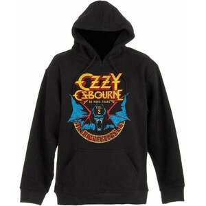 Ozzy Osbourne Hoodie Bat Circle Black M imagine