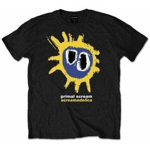 Primal Scream Tricou Screamadelica Yellow Unisex Black L imagine