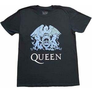 Queen Tricou Blue Crest Unisex Black L imagine