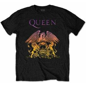 Queen Tricou Gradient Crest Unisex Black L imagine