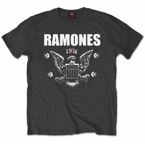 Ramones Tricou 1974 Eagle Unisex Gri cărbune XL imagine