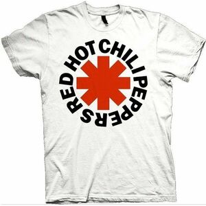 Red Hot Chili Peppers Tricou Red Asterisk Unisex White L imagine