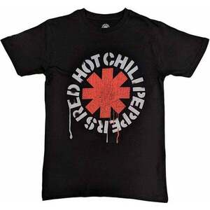 Red Hot Chili Peppers Tricou Stencil Unisex Black S imagine