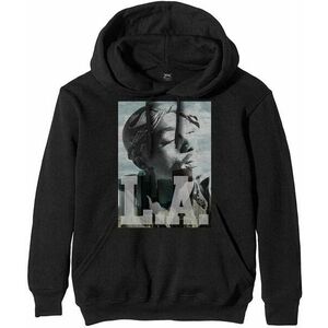 2Pac Hoodie LA Skyline Black 2XL imagine